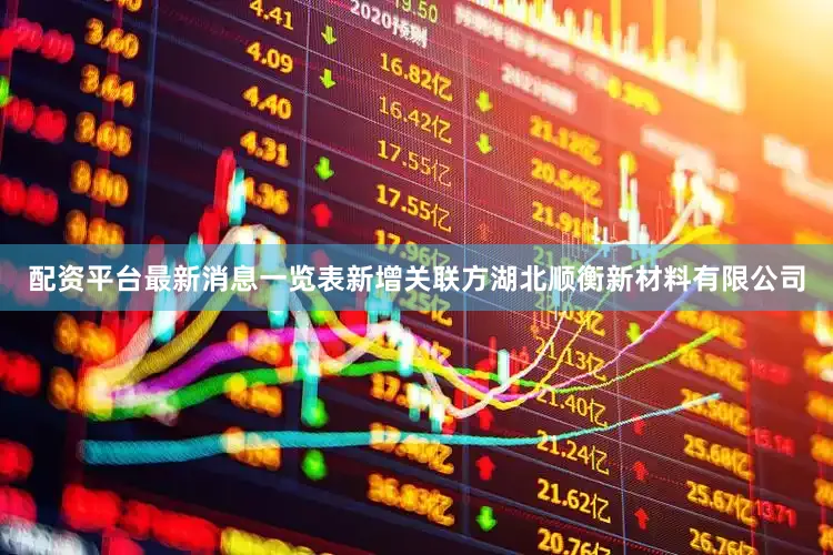 配资平台最新消息一览表新增关联方湖北顺衡新材料有限公司