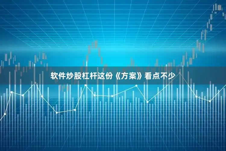 软件炒股杠杆这份《方案》看点不少